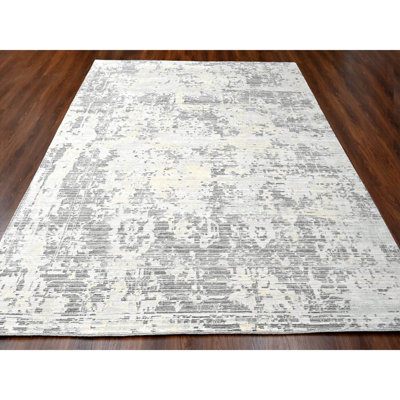 Vashu One-of-a-Kind 9' X 11'10" New Age Wool Area Rug Ivory