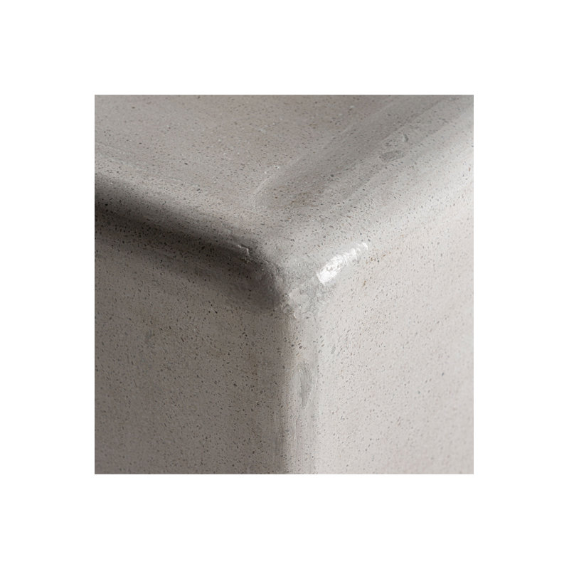 Vasto Stone End Table, 29" H x 19" W x 19" D