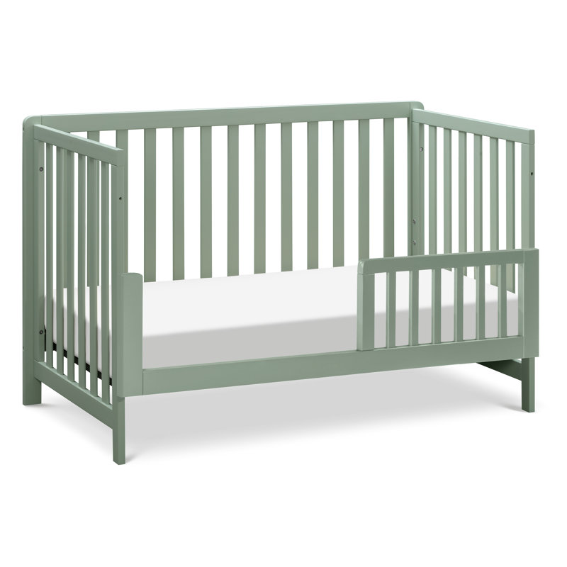 Light Sage 4-in-1 Convertible Crib with Clean Lines