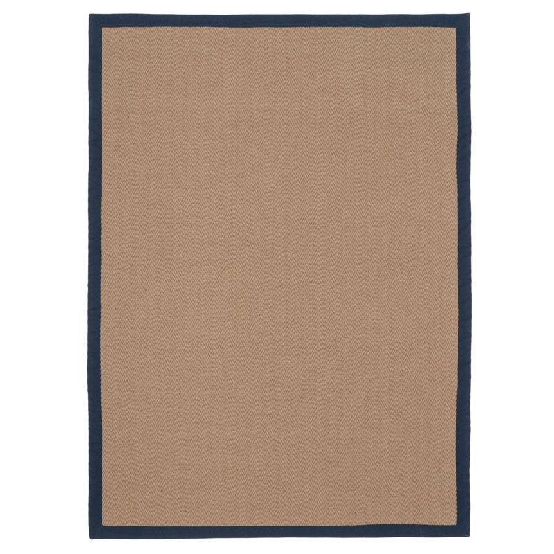 Solid Colour Jute / Sisal Hand Braided Area Rug, 160cm x 230cm