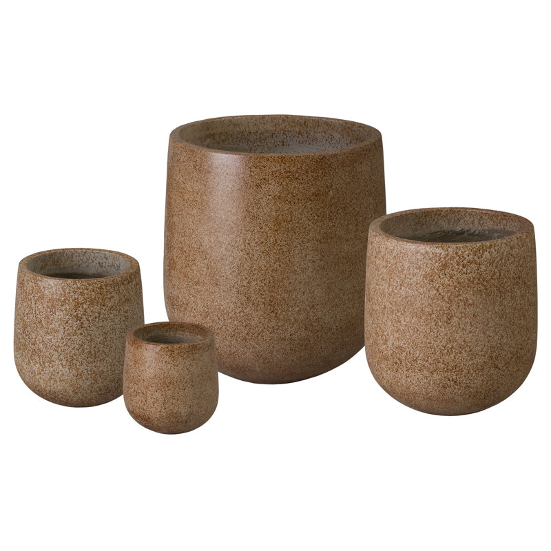 Opus 28 po Terrazzo Moss Terrazzo pot à fleurs rond (L 28 po x l 28 po x H 35 po)