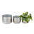 3 Piece Metal Indoor Outdoor Planter Set-61511833