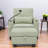 Multifunctional Cyan Recliners With Storage, Chenille Upholstery, Modern Design For Home