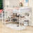 Full Metal Contemporary Loft Bed With Built-In-Desk And Shelves-105529544