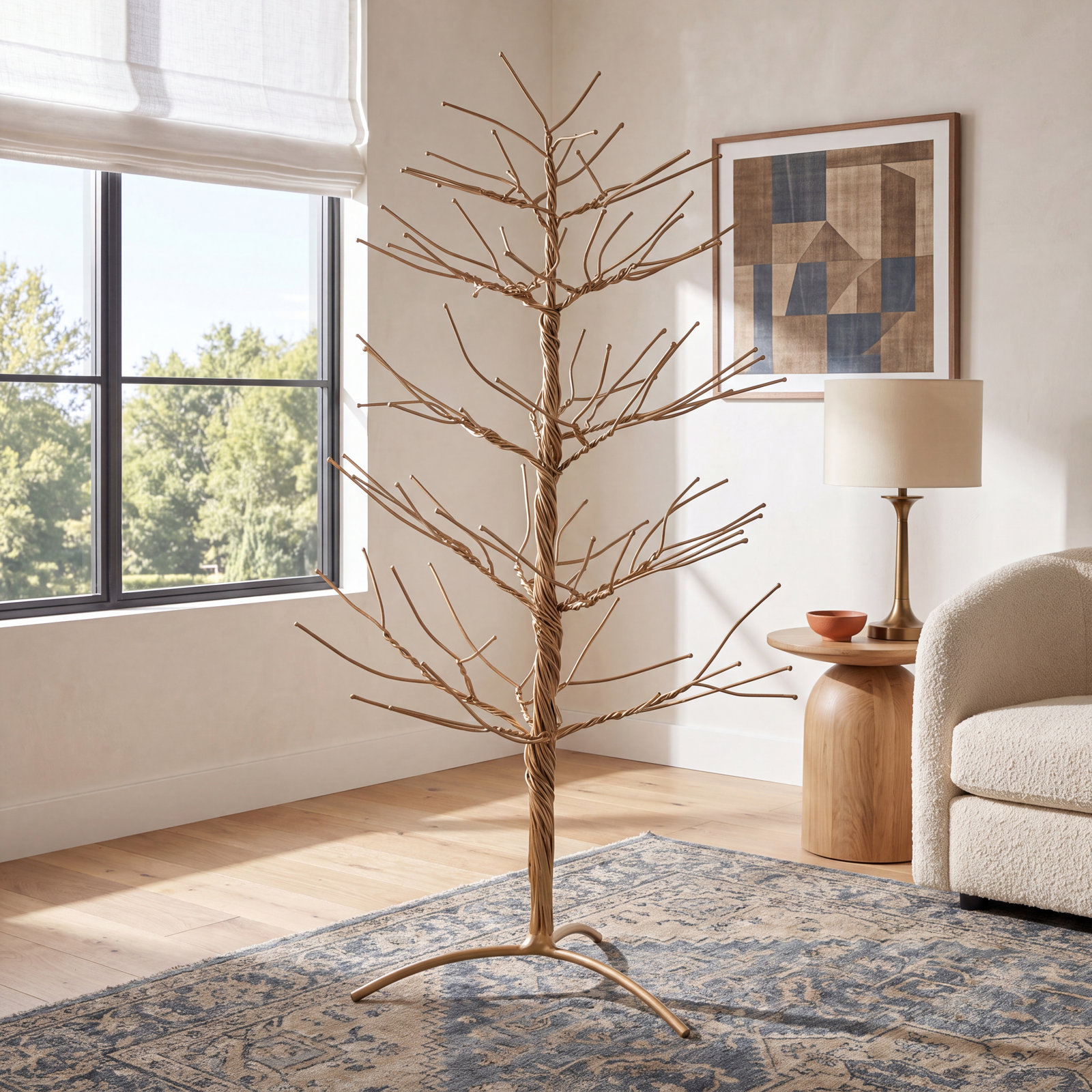 Metal Folding Tabletop Christmas Tree