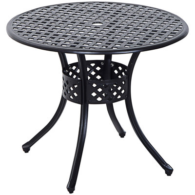 Nicole Round Aluminum Outdoor Chat Table