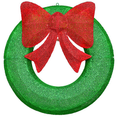 Faux Lighted 35.43'' Wreath