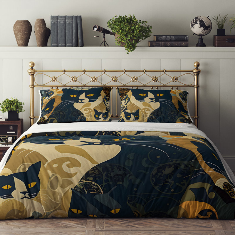Animal Print Duvet Cover, King Duvet Cover + 2 King Shams