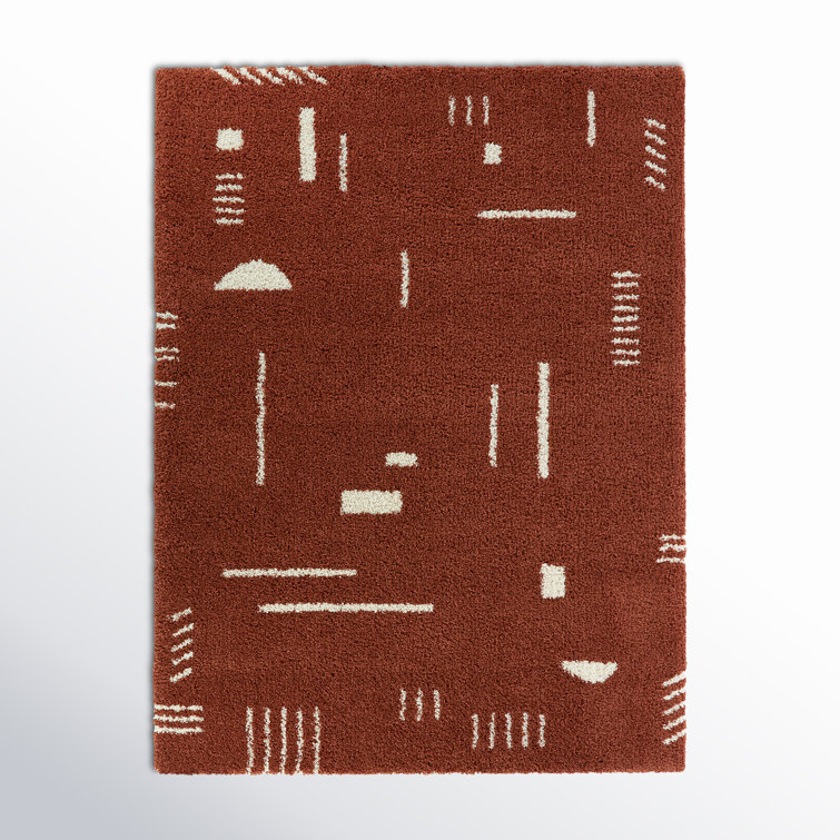 Morin Geometric Shag Area Rug