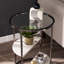 Table d'appoint ronde Ledermore avec pierre artificielle