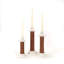 Large Leather Wrapped Candle Holder - terracotta-839344842-839344862