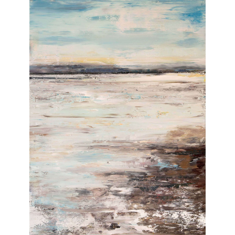 Sandbar - Artist Enhanced Canvas Print, Black Framed Canvas, 60" H x 40" W x 1.75" D