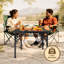 Table de camping de 3 pi avec bureau en filet, petite table de barbecue pliante et portable