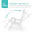  Set Of 2 Zero Gravity Lounge Chair Recliners For Patio, Pool W/ Cup Holder Tray - Snow-971443079-971443081