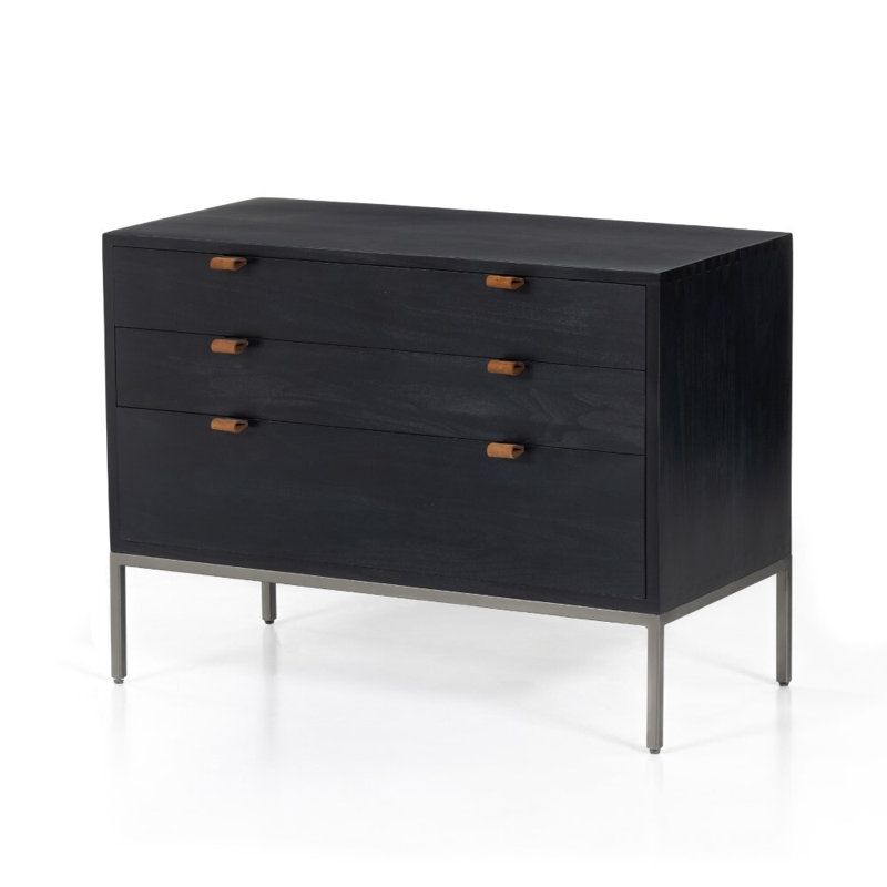 Trey 3 - Drawer Dresser, Black Wash Poplar