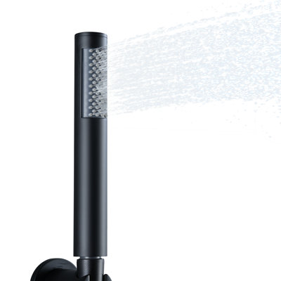 Round 304 Stainless Steel Handheld Shower With Easy-Clean Silicone Nozzles