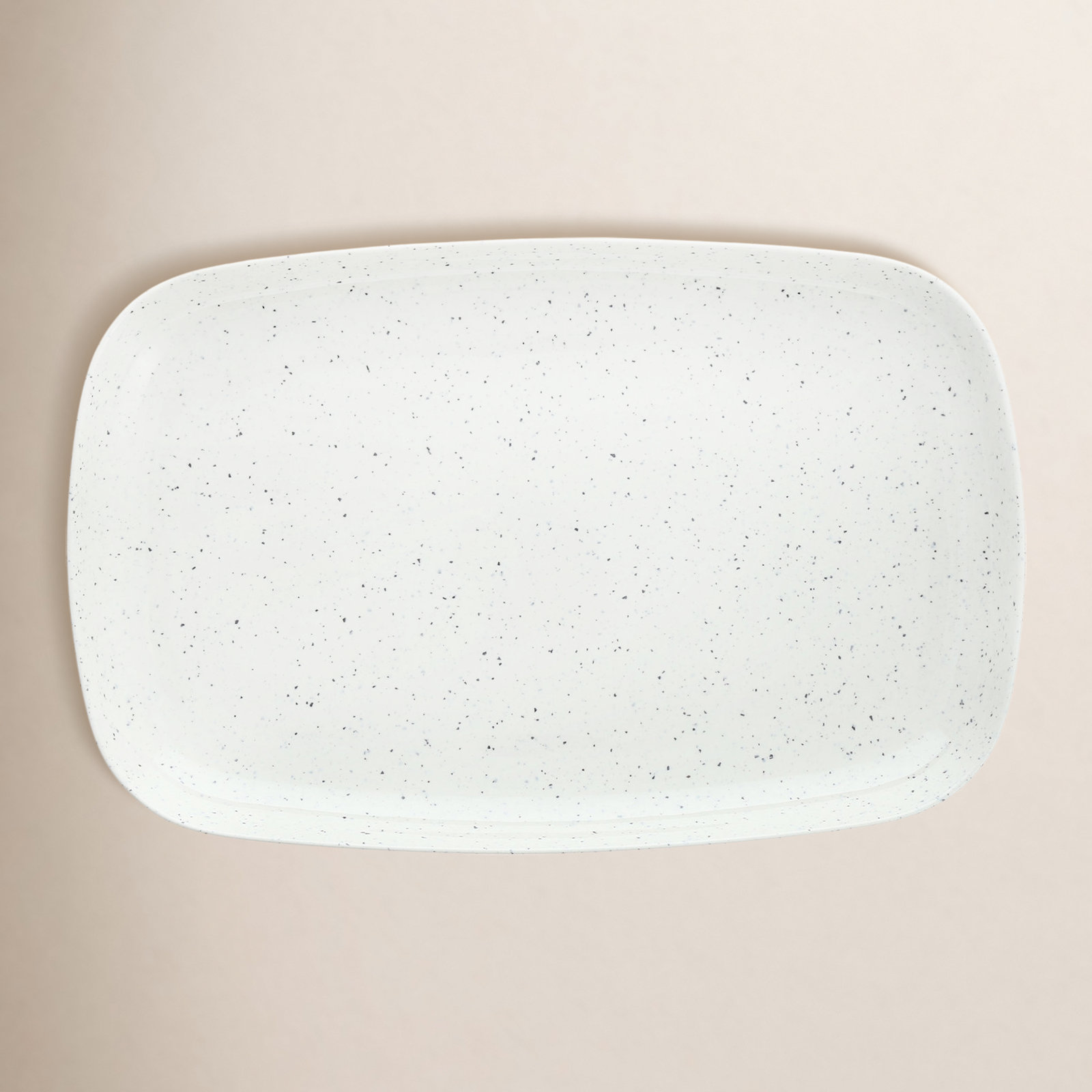Fortessa Maskell Coupe Melamine Platter, White
