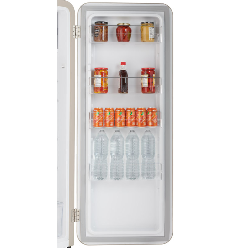 Iio 24" 10 Cubic Feet Top Freezer Refrigerator, Cream