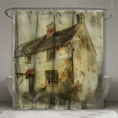 Rideau de douche Cottage - Architecture Vintage Decor