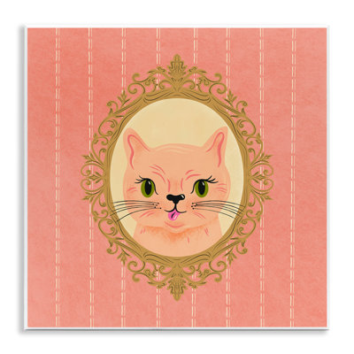 «Peach Cat Portrait» par Carrie Cantwell