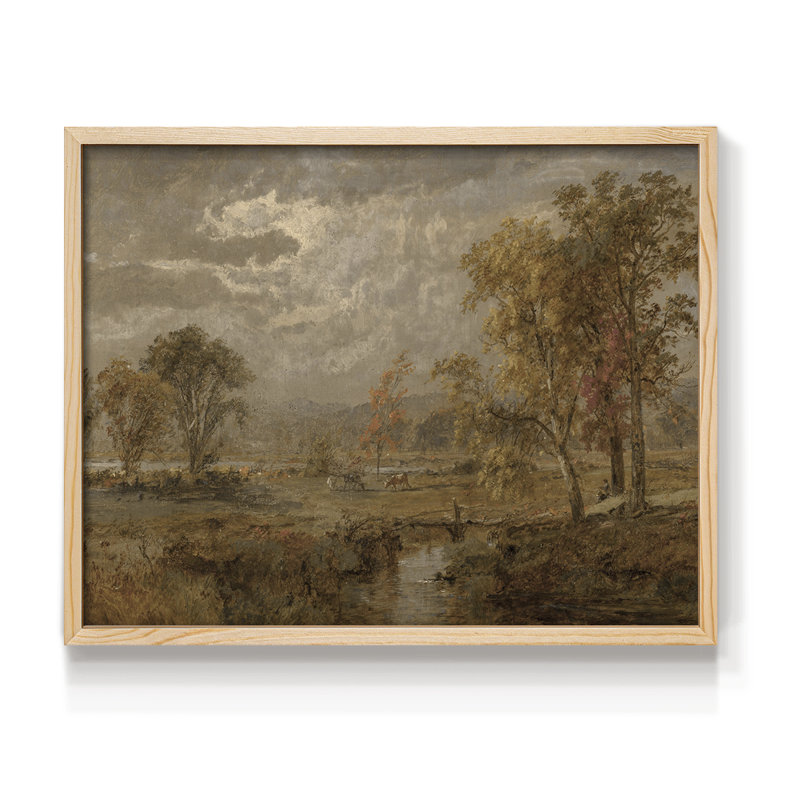Paysages rétro-dxci-reproduction encadrée, Naturel, H 16 po x l 20 po