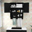 Armoire de salle de bain murale 23,6 "avec 2 portes-1091101189