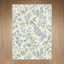 Tapis d'intérieur bleu / beige / vert lavable à la machine Aura avec envers antidérapant-710209886-713282034