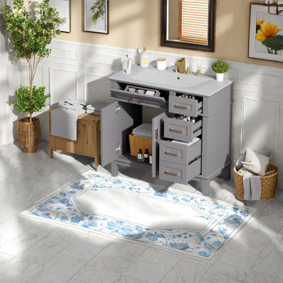 Meuble-lavabo et lavabo spacieux