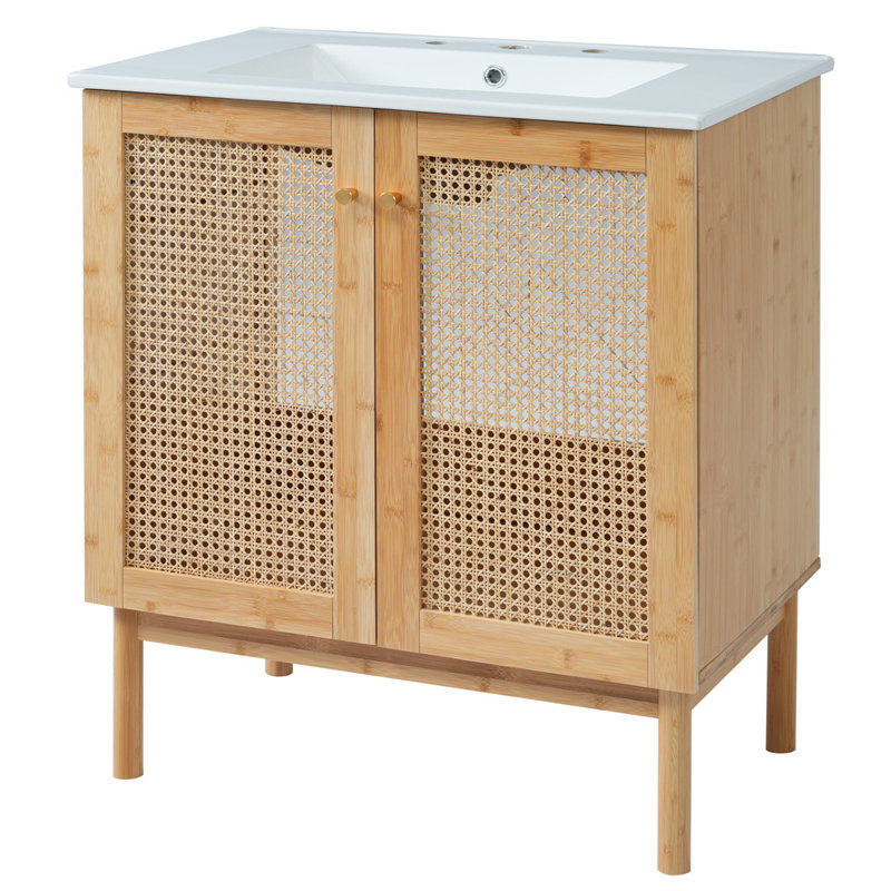 30'' Single Bathroom Vanity With Ceramic Top