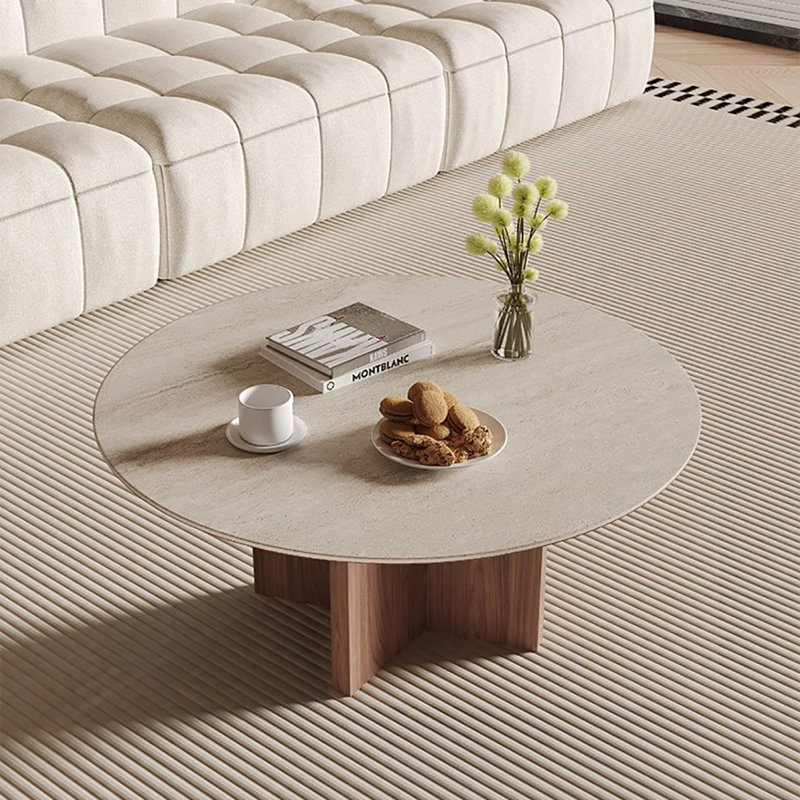 Table de bout Crame fraiche, H 15,7 po x L 35,4 po x l 35,4 po, Brun