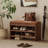Brown Upholstered Bench
