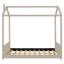 Velvet House Bed Wood Bed-1686451457-1686451460