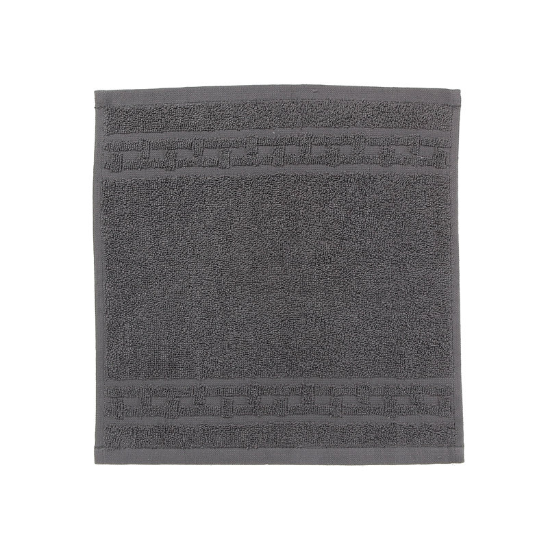 Essuie-mains en tissu natté, Gris anthracite