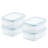 Purely Better™ Food Storage - Set of 4 Containers and 4 Lids