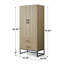 Grande armoire moderne en bois avec base en métal-106491015