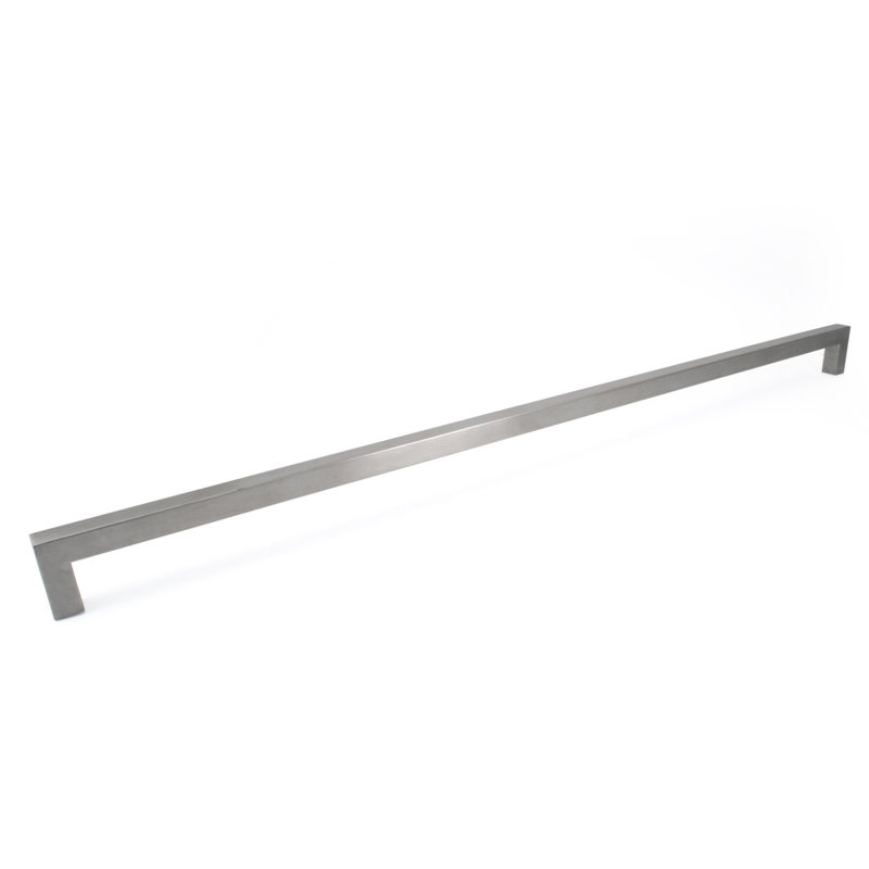 Poignée barre carrée 24" au centre, Nickel brossé