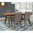 Natural Walnut 5-Piece Dining Set