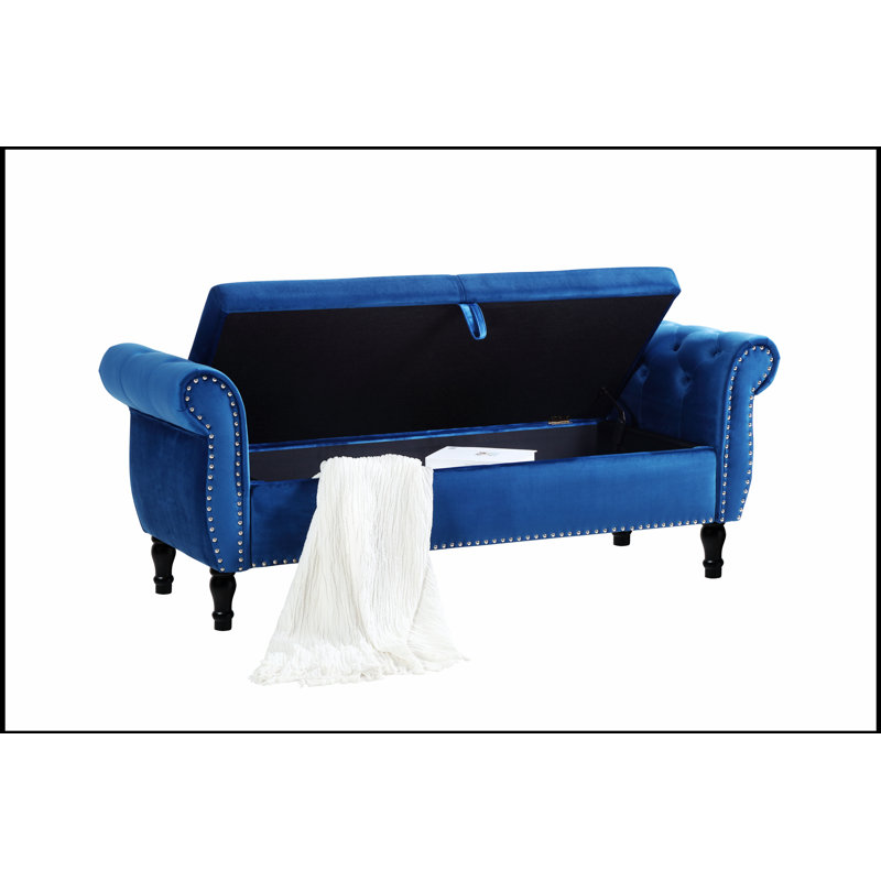 63 po Velvet 63 po Banc de rangement multifonctionnel Rectangulaire
