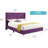 Transitional Purple Full Bed