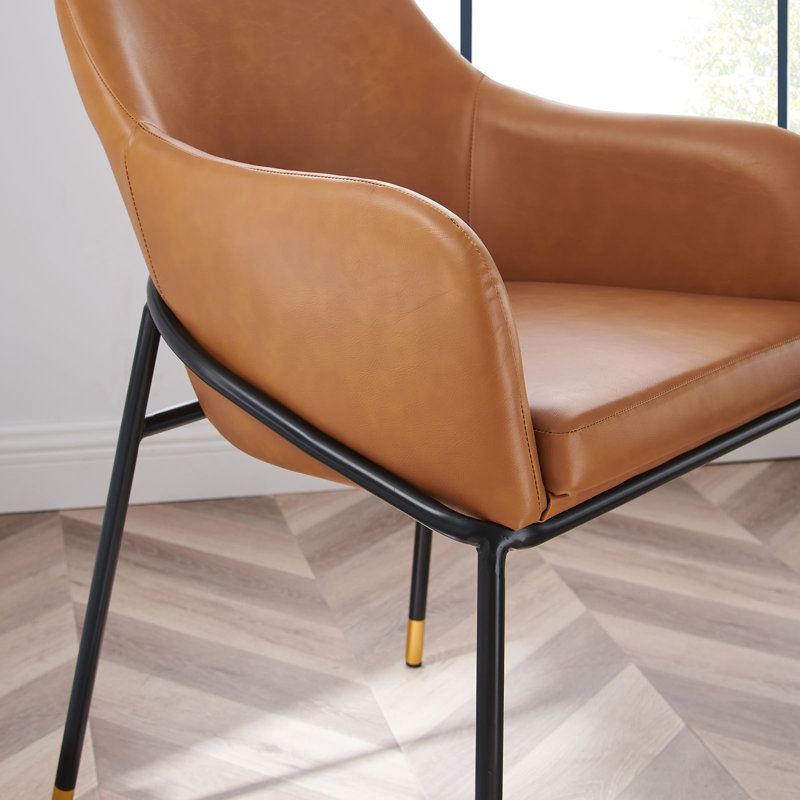 Fauteuil de salle à manger Modway, Brun clair