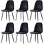 Wellersburg Modern Velvet Upholstered Armless Dining Chair-819928527-835357204-840911851
