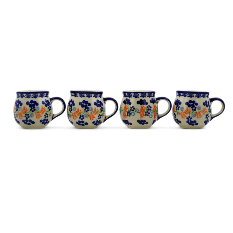 Tasse à café brillante Beauty Polish, 12 oz., Baies tulipe, 4