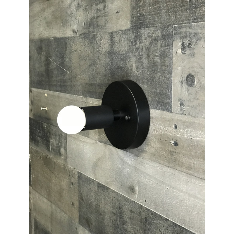 Applique murale à bras 1 lumière, Noir mat