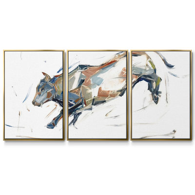 Modern Bull Study II - Toile encadrée multi-pièces