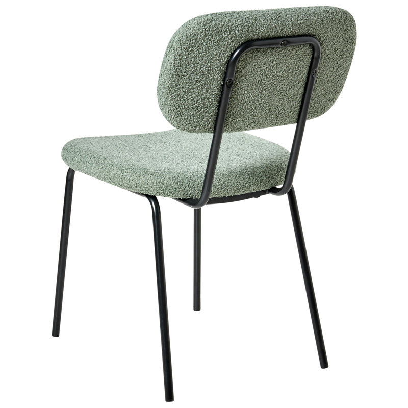 Set of 2 Chairs ADAIR Boucle, Green