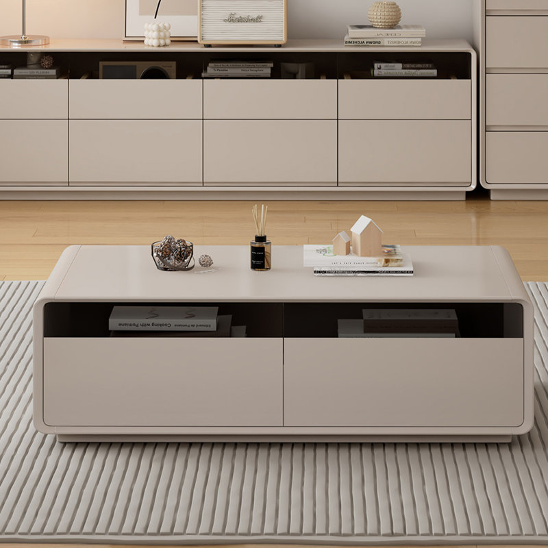 Table basse Modern, H 16,53 po x L 55,12 po x l 31,49 po, Gris