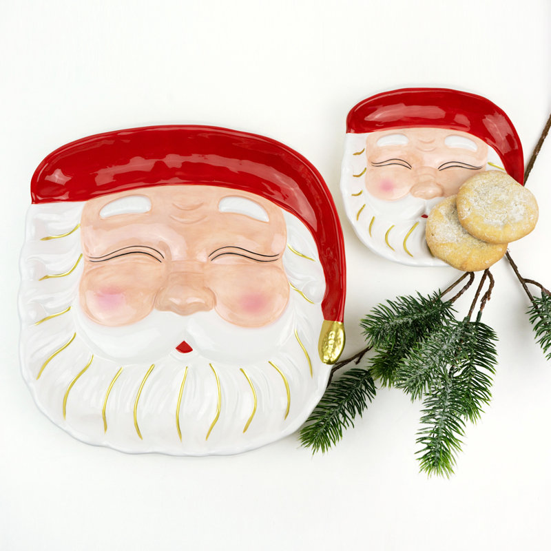 The Holiday Aisle® Katrinia Dolomite Platter, Red