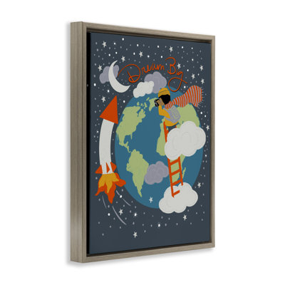 Dream Big Space Adventure Floating Frame, design by Lori Mosley