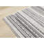 Tapis gris et blanc Daiji Shimmering Stripes-990554513