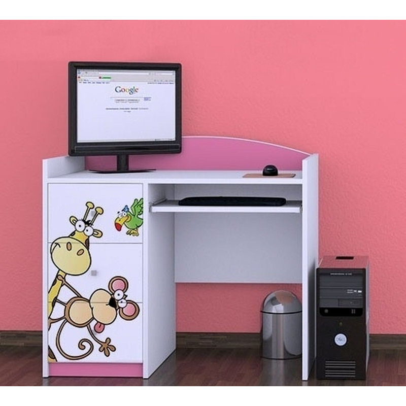Sena 100cm Computer Desk, Pink